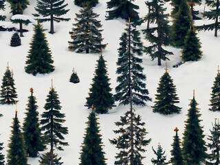 Trees in the Snow