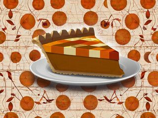 Wall Mural - Pumpkin Pie