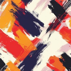 Sticker - Vibrant Brushstrokes: A Bold, Tileable Pattern