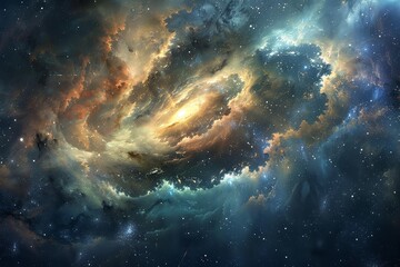 Canvas Print - Ethereal Symphony of Celestial Currents