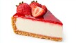 © Space Priest - A slice of strawberry cheesecake with a strawberry on top