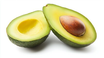 Poster - A green avocado with a brown seed in the middle