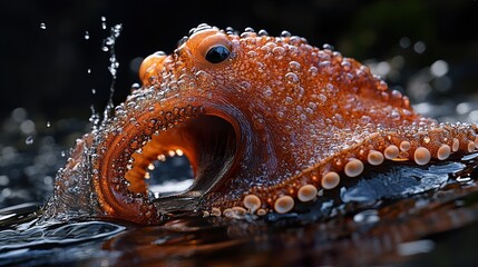 Close-up of an Octopus in the Ocean