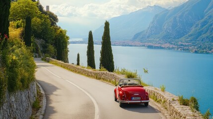 Scenic Drive Along Lake