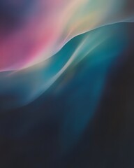 Wall Mural - abstract background with soft, flowing lines in shades of pink, teal, and blue.
