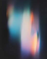 Wall Mural - Abstract background with blurry streaks of light in blue, pink, and orange.