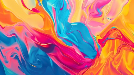 Wall Mural - Fashionable_and_Colorful_Fluid_Explosion_Color_