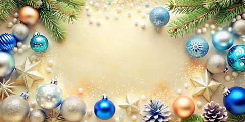 Poster - christmas background with christmas tree