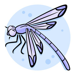 Wall Mural - 14-Damselfly.svg