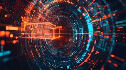 Abstract technology big data background concept.