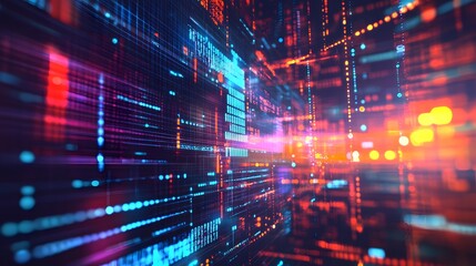 Abstract technology big data background concept.