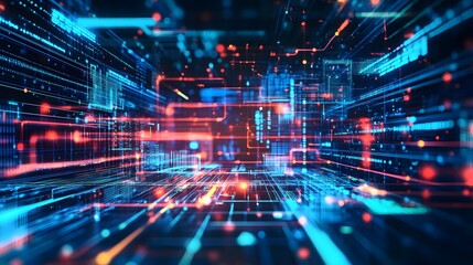 Abstract technology big data background concept.