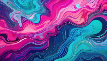 Poster - Abstract colorful liquid swirl