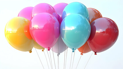 Colorful Balloons Floating in the Air