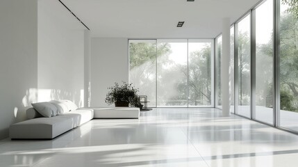 Sticker - Modern white living space