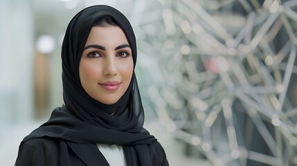 Wall Mural - portrait of a young Arabian female teacher