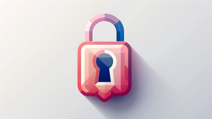 A high-resolution icon of a lock with detailed shading and modern design placed on a white background