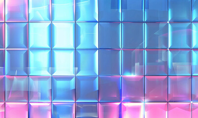 Wall Mural - abstract background with squares-generative ai