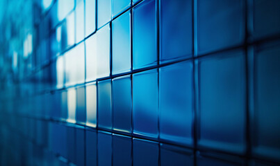 Wall Mural - abstract background with squares-generative ai