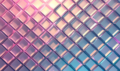 Wall Mural - abstract background with squares-generative ai