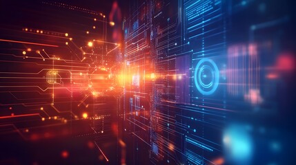 abstract futuristic fade computer technology business background. 