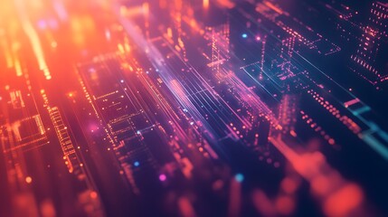 abstract futuristic fade computer technology business background. 