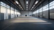 © Arpatsara - Spacious industrial warehouse interior with ample natural light and clean, open space for storage or manufacturing purposes.