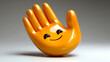© Siasart Stock - Smiling Hand 3D Render, Happy Emoji Design, Digital Art
