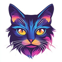 Naklejka na meble Cat logo on isolated background