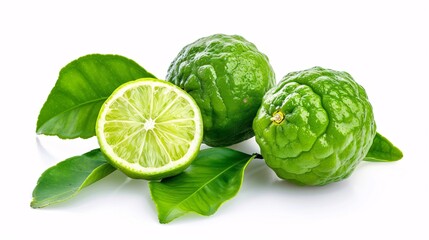 Citrus fruit on a plain white backdrop.