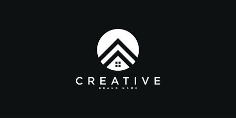 Poster - Modern creative home logo design concept. Premium Vector