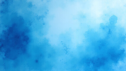 Abstract watercolor paint background by gradient deep blue color with liquid fluid grunge texture for background