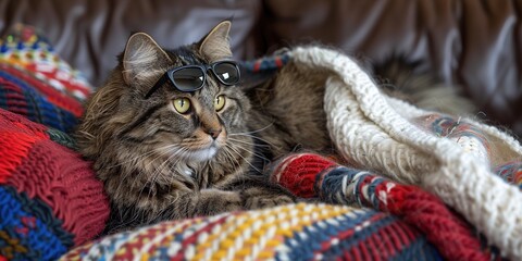 Poster - tabby cat portrait