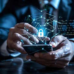 cyber security, data protection, information safety and encryption. internet technology.