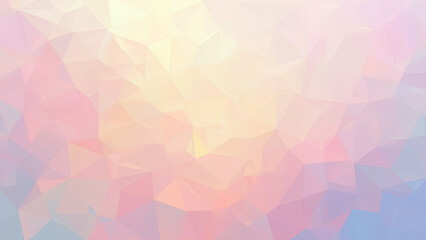 Wall Mural - Watercolor-style polygon background in light rainbow colors