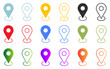© pixel.99 - Location icon colorful icons map pointer pin sign symbol outline destination place address navigation locator