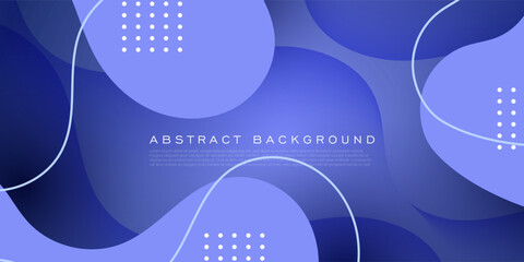 Wall Mural - Abstract dark purple fluid geometric background modern with wavy style gradient color. Banner and flyer template. Eps10 vector