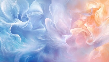 Wall Mural - Abstract Swirling Pastel Colors Background