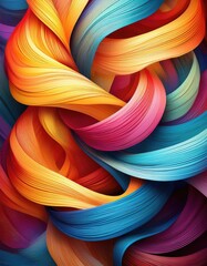 Poster - Abstract colorful swirl