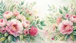 © chaiwat - depth of field watercolor floral painting