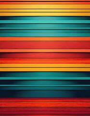 Poster - Colorful horizontal stripes