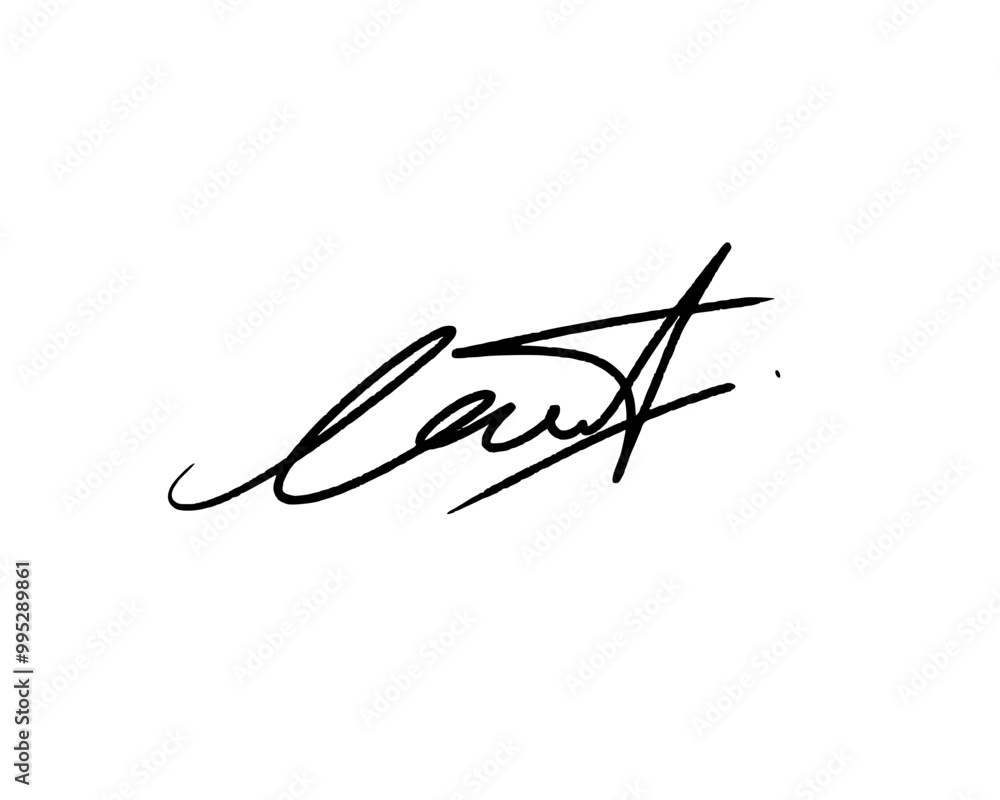 Abstract signature ideas for documents. Vector with transparent ...