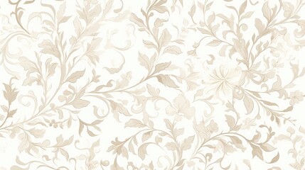 Sticker - Vector design featuring a pattern of grey floral elements