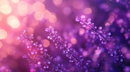 Poster - fantasy purple bokeh light background