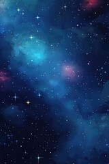 Wall Mural - astrology themed horizontal backdrop featuring a starry universe with bright stars against a dark sp