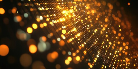 Wall Mural - abstract matrix illuminated backdrop