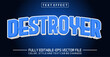 © zika_studio - Destroyer font Text effect editable