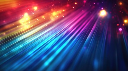 Wall Mural - radial blur effects create a 3d glowing background with vibrant rays