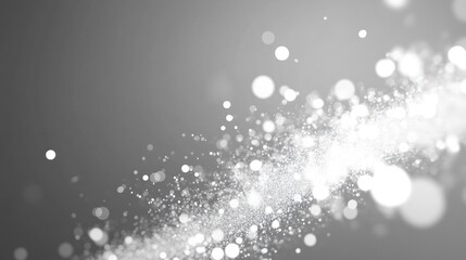 Canvas Print - abstract white particles creating a clean bright backdrop suitable for business events concerts or m
