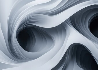 Digital abstract creative background featuring curved lines in shades of grey Illustration